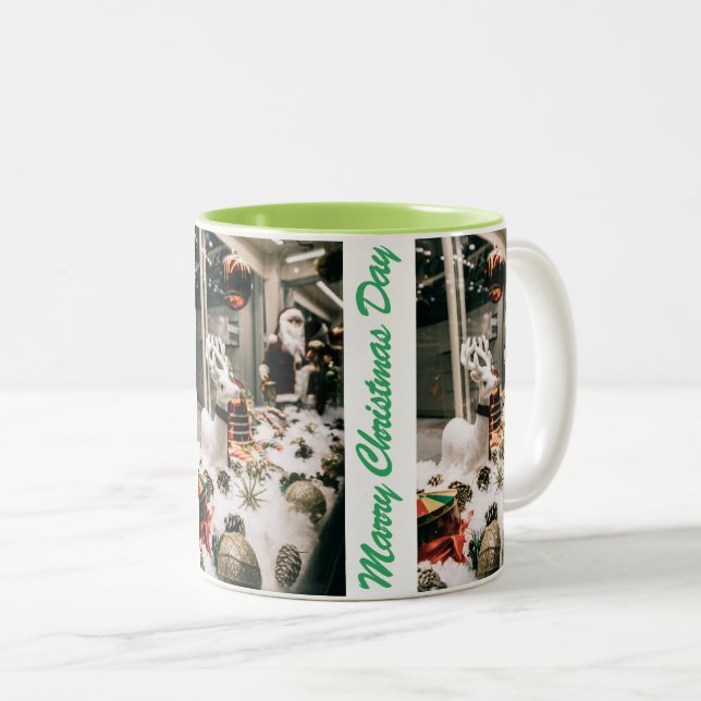 Taza Bicolor Mugs del Día de los navidades (Anverso derecho)