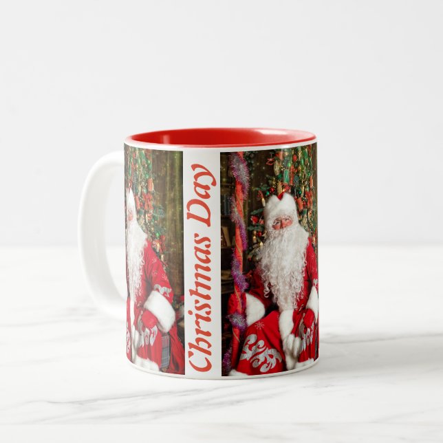 Taza Bicolor Mugs del DÍA de los navidades (Anverso izquierdo)