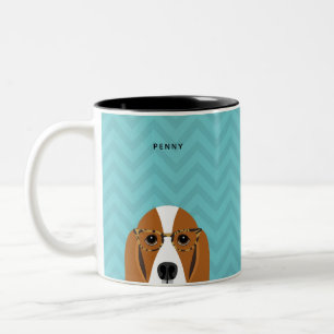Taza Bicolor Mugs del Hound Basset