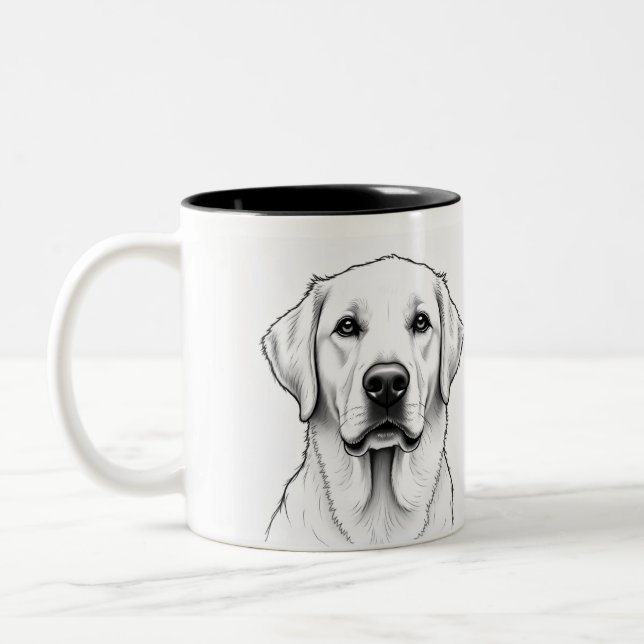 Taza Bicolor Mugs Labrador Retriever (Izquierda)