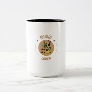 Taza Bicolor Mugs Music Lover
