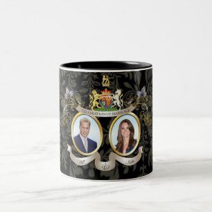 Taza Bicolor Mugs Will+Kate boda Memorbilis