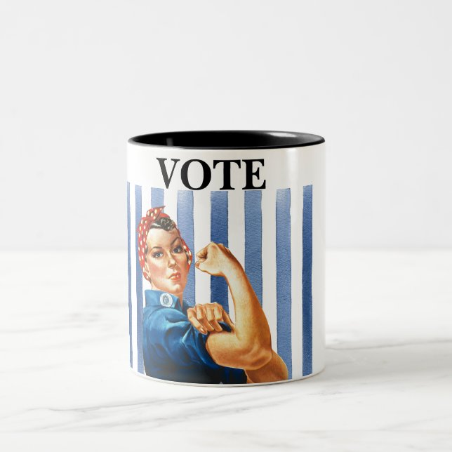 Taza Bicolor Mujer Coffee Mug (Centro)