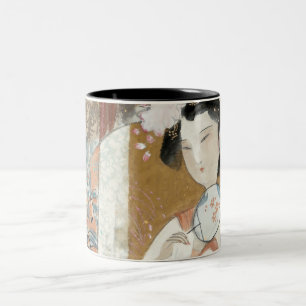 Taza Bicolor Mujer con la horquilla floral