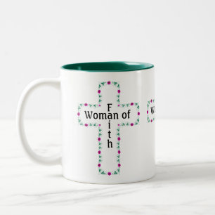 Taza Bicolor Mujer de Fe