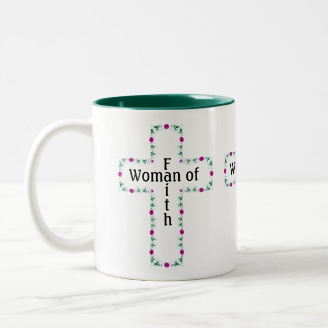 Taza Bicolor Mujer de Fe (Izquierda)