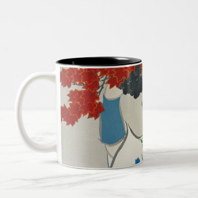 Taza Bicolor Mujer de Momoyogusa (1909) (Izquierda)