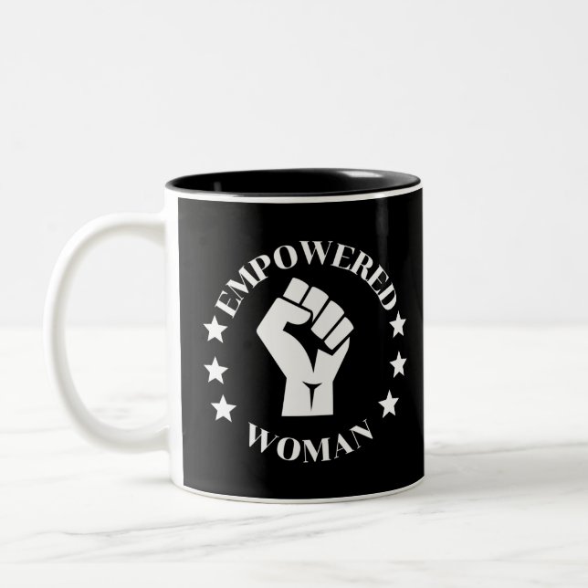 Taza Bicolor Mujer empoderada (Izquierda)