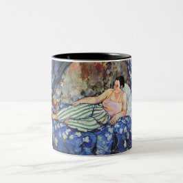 Taza Bicolor Mujer en la habitación azul (por Suzanne Valadon)
