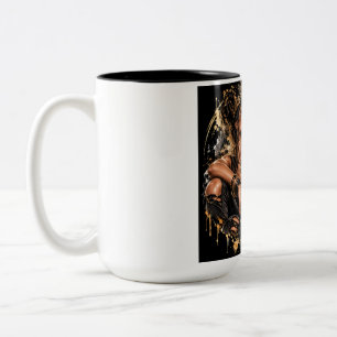 Taza Bicolor Mujer Fuerte – Guerrera del Fitness