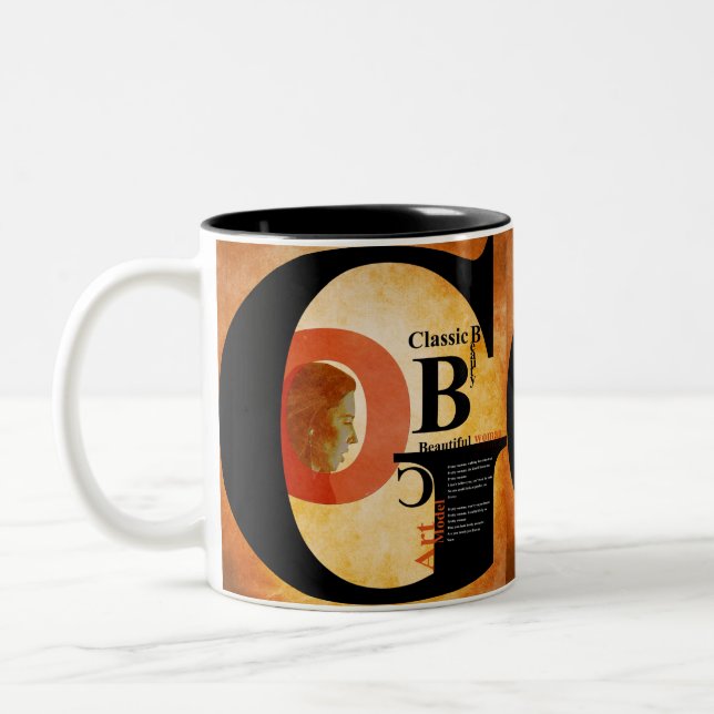 Taza Bicolor Mujer hermosa (Izquierda)