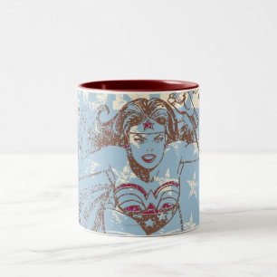 Taza Bicolor Mujer Maravilla Pow
