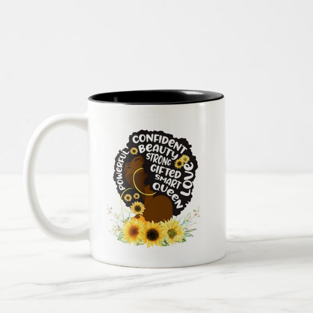 Taza Bicolor Mujer negra  (Izquierda)