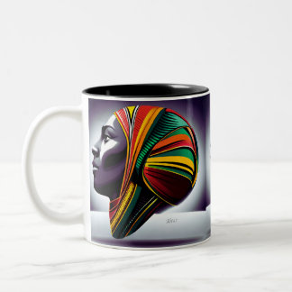 Taza Bicolor Mujer negra segura