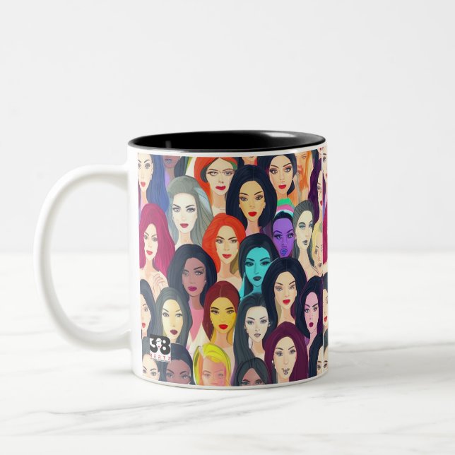 Taza Bicolor Mujeres hermosas (Izquierda)