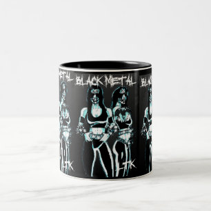 Taza Bicolor Mujeres metalizado negras