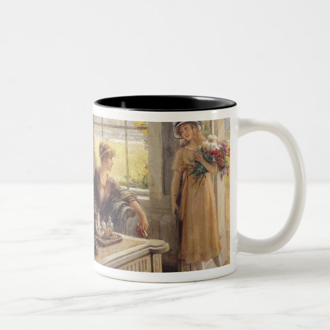 Taza Bicolor Mujeres que toman té (Derecha)