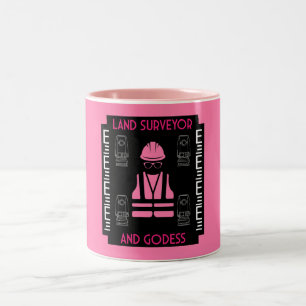 Taza Bicolor Mujeres topógrafos