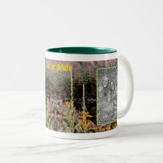 Taza Bicolor Mulleins Black Eyed Susan Flowers Añadir tu foto