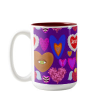 Múltiples corazones coloridos Valentine