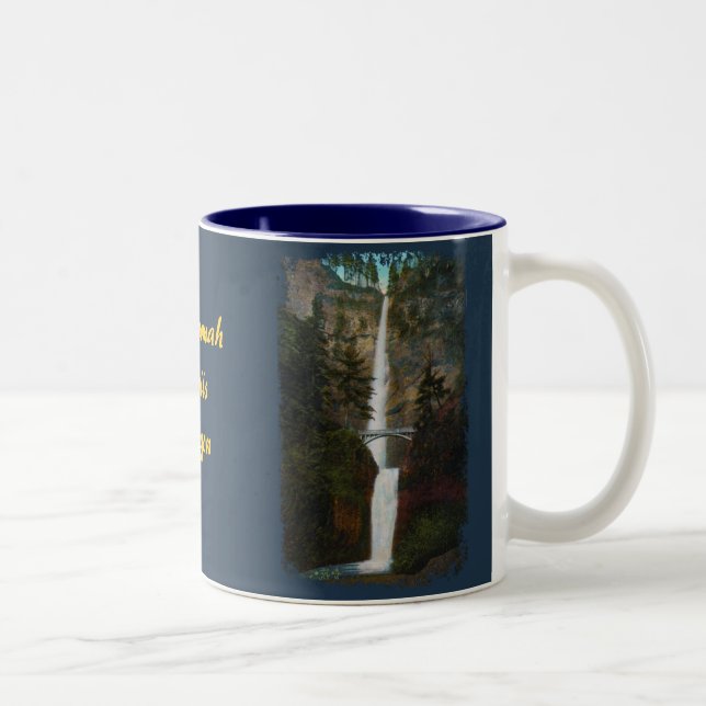 Taza Bicolor Multnomah cae café Mug (Derecha)