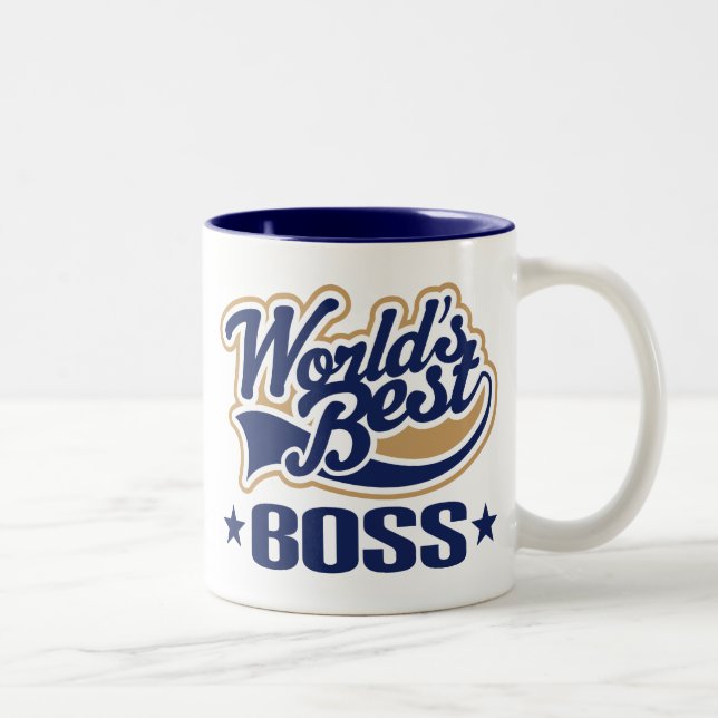 Taza Bicolor Mundos mejor Boss (Derecha)
