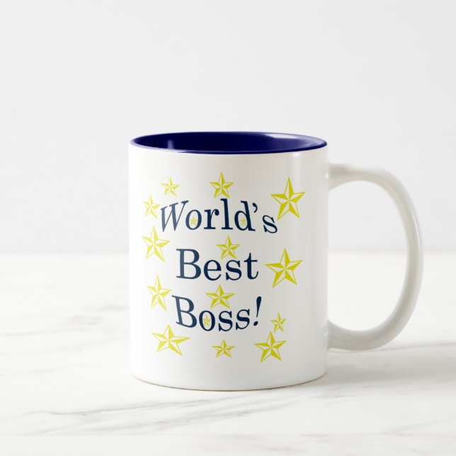 Taza Bicolor Mundos mejor Boss (Derecha)