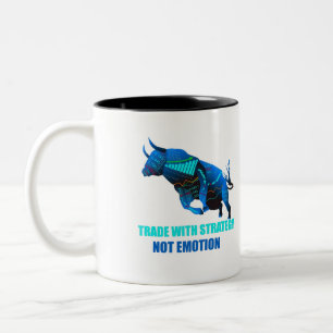 Taza Bicolor Muñeca de agente comercial de Forex