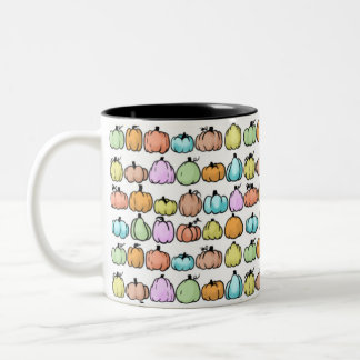 Taza Bicolor Muñeca de calabaza pastel
