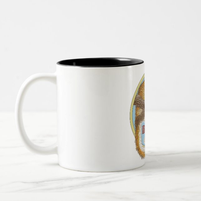 Taza Bicolor Muñeca de granjas Bushbaby (Izquierda)