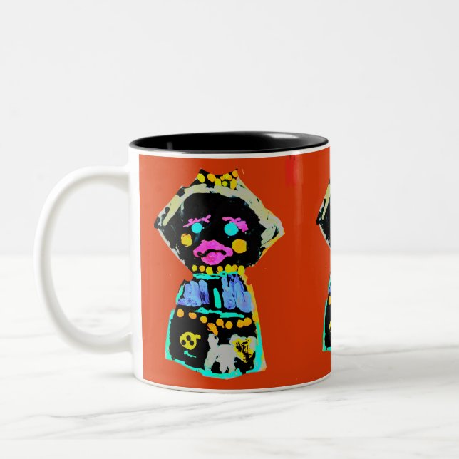 Taza Bicolor muñeca otoñal (Izquierda)