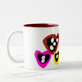 Taza Bicolor Muñecas dulces del día de San Valentín