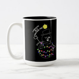 Taza Bicolor Muñeco de Nieve Árbol de Navidad
