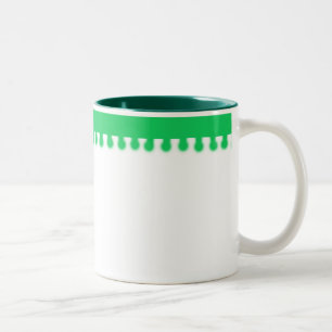Taza Bicolor Muñoz divertida verde