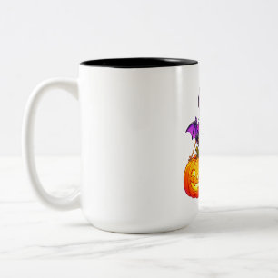 Taza Bicolor Murciélago Pal con capa púrpura