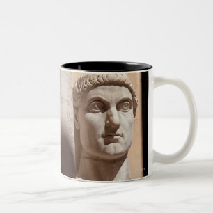 Taza Bicolor Museo del capitolio, cara del busto del emperador