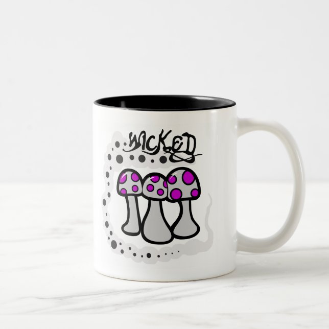 Taza Bicolor Mushroom malvado (Derecha)