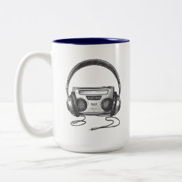 Taza Bicolor Music Mug