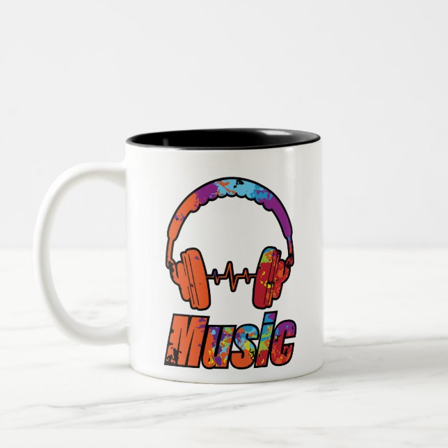 Taza Bicolor Música (Izquierda)