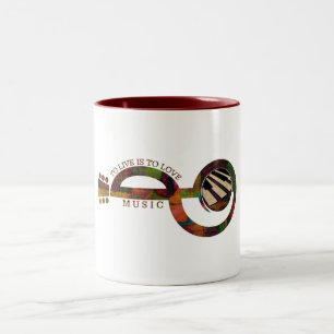 Taza Bicolor Música del amor