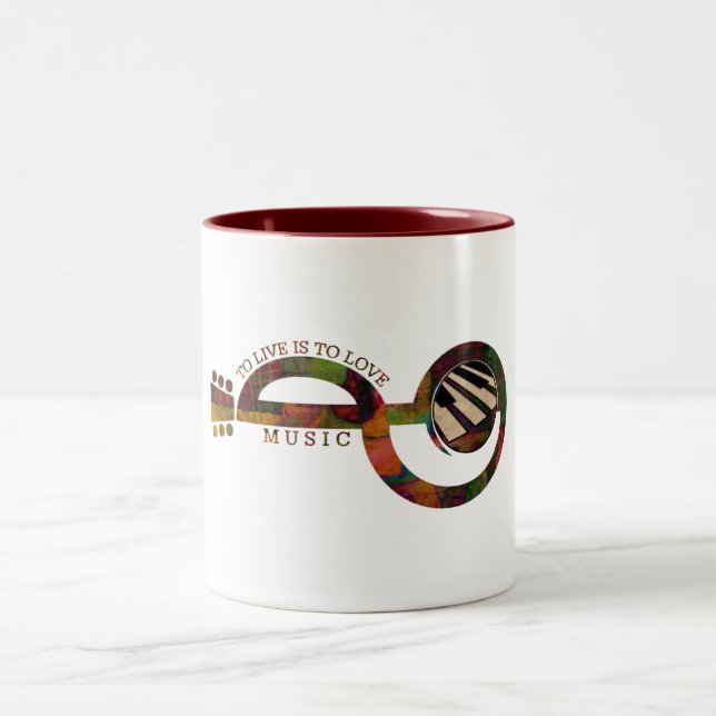 Taza Bicolor Música del amor (Centro)