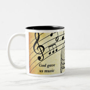 Taza Bicolor Música sin palabras