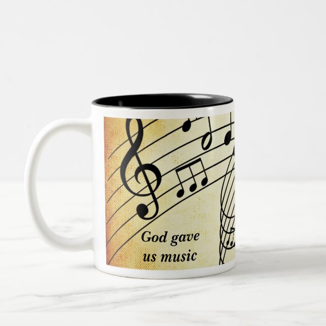 Taza Bicolor Música sin palabras (Izquierda)