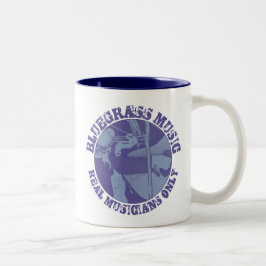 Taza Bicolor Músicos de Bluegrass y de verdad sólo para jugador