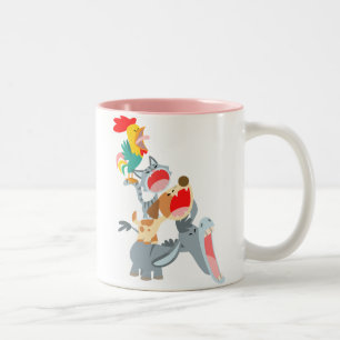 Taza Bicolor Músicos de Bremen Town Personalizados