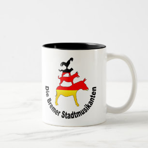 Taza Bicolor Músicos de la ciudad de Bremen