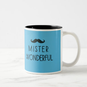 Taza Bicolor Mustache Mister Maravillosa mugre