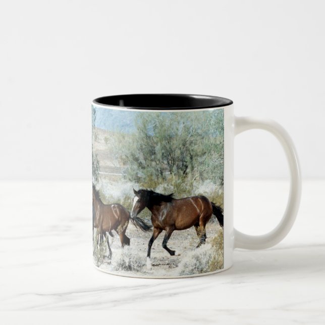 Taza Bicolor Mustangos de Arizona (Derecha)
