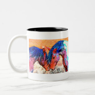 Taza Bicolor Mustangs