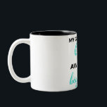 Taza Bicolor My Girlfriend Has An Awesome Boyfriend Black<br><div class="desc">My Girlfriend Has An Awesome Boyfriend design. This is a short funny quote which is great as a gift for boyfriend. Also suitable as a general boyfriend Love gift for Anniversary,  Birthday,  Christmas or Valentine's Day.</div>
